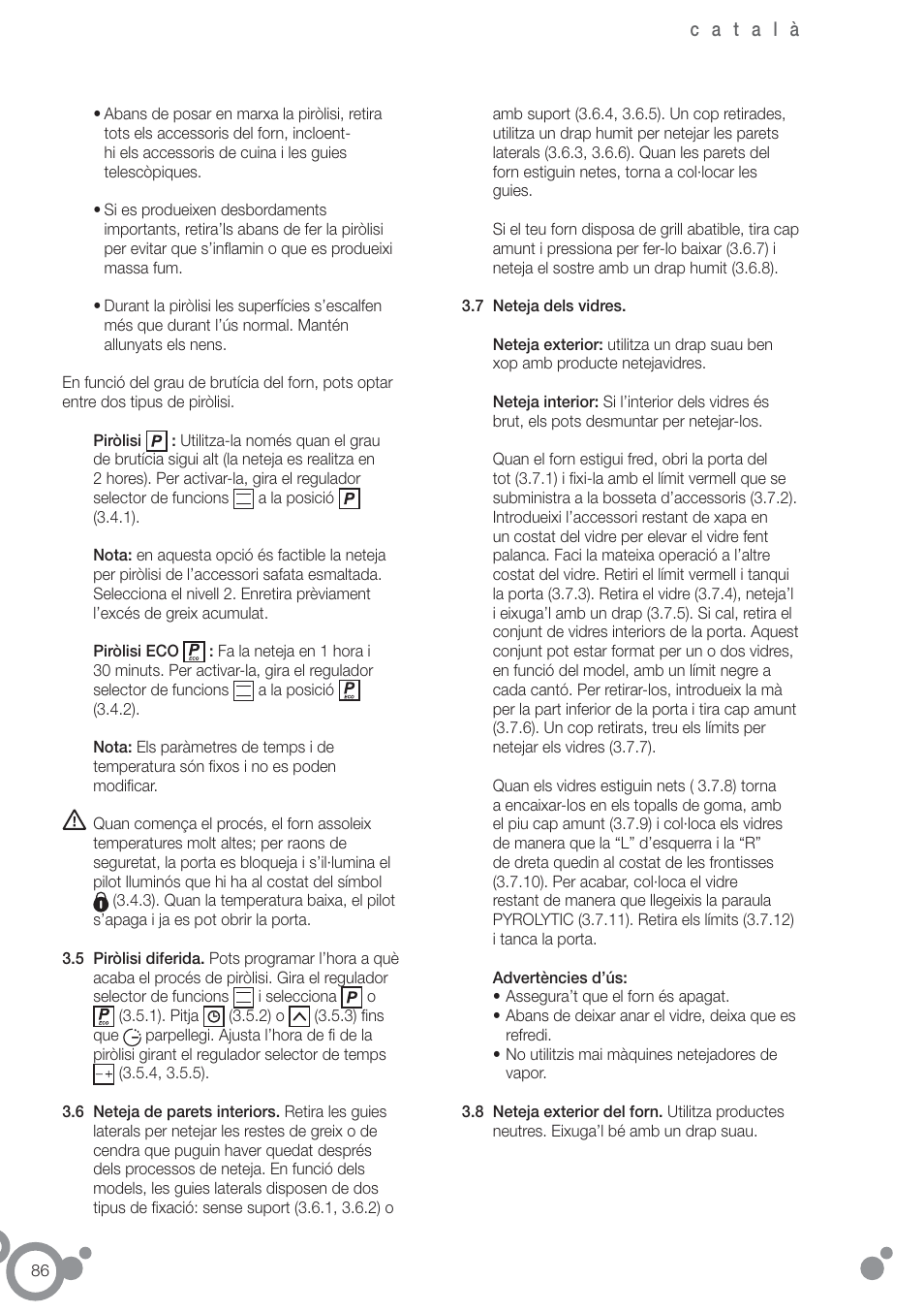 Fagor 6H-755CX User Manual | Page 88 / 114
