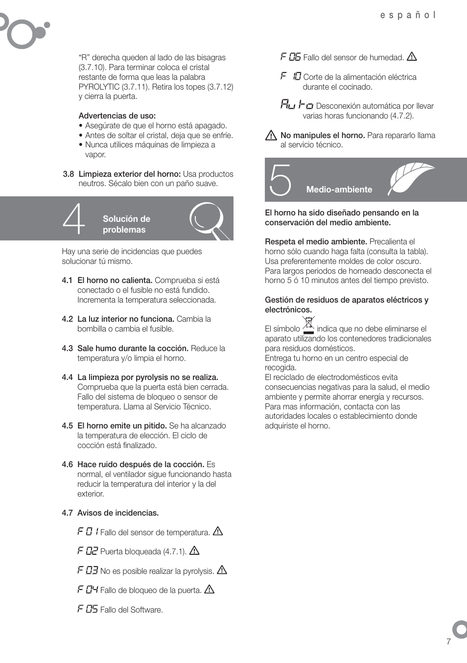 Fagor 6H-755CX User Manual | Page 9 / 114