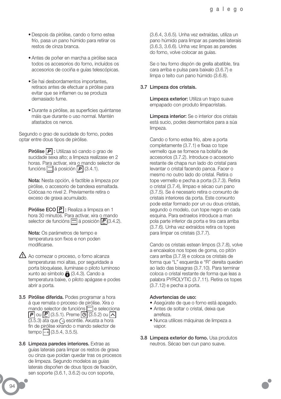 Fagor 6H-755CX User Manual | Page 96 / 114