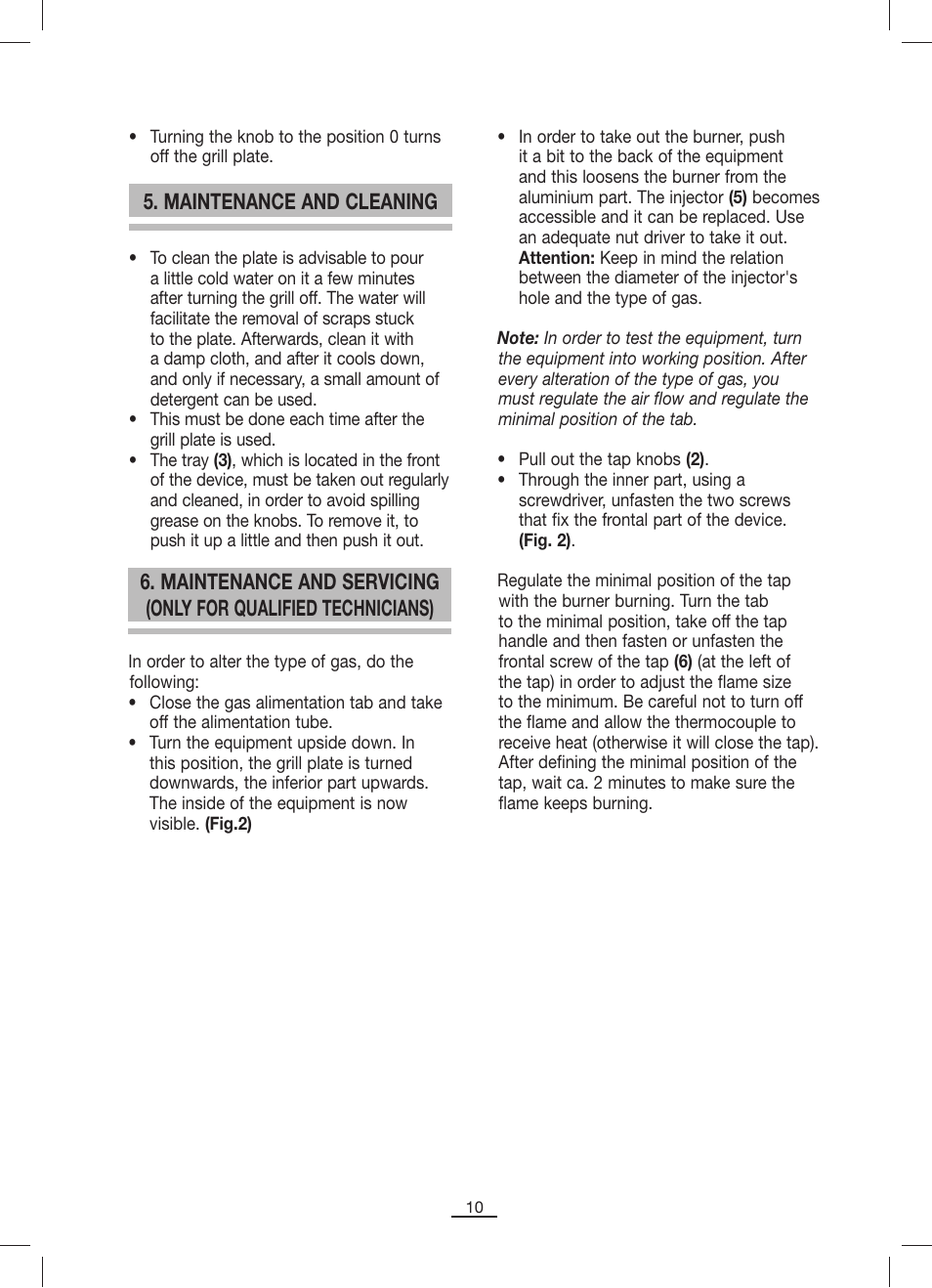 Fagor BBCP-801G User Manual | Page 11 / 18