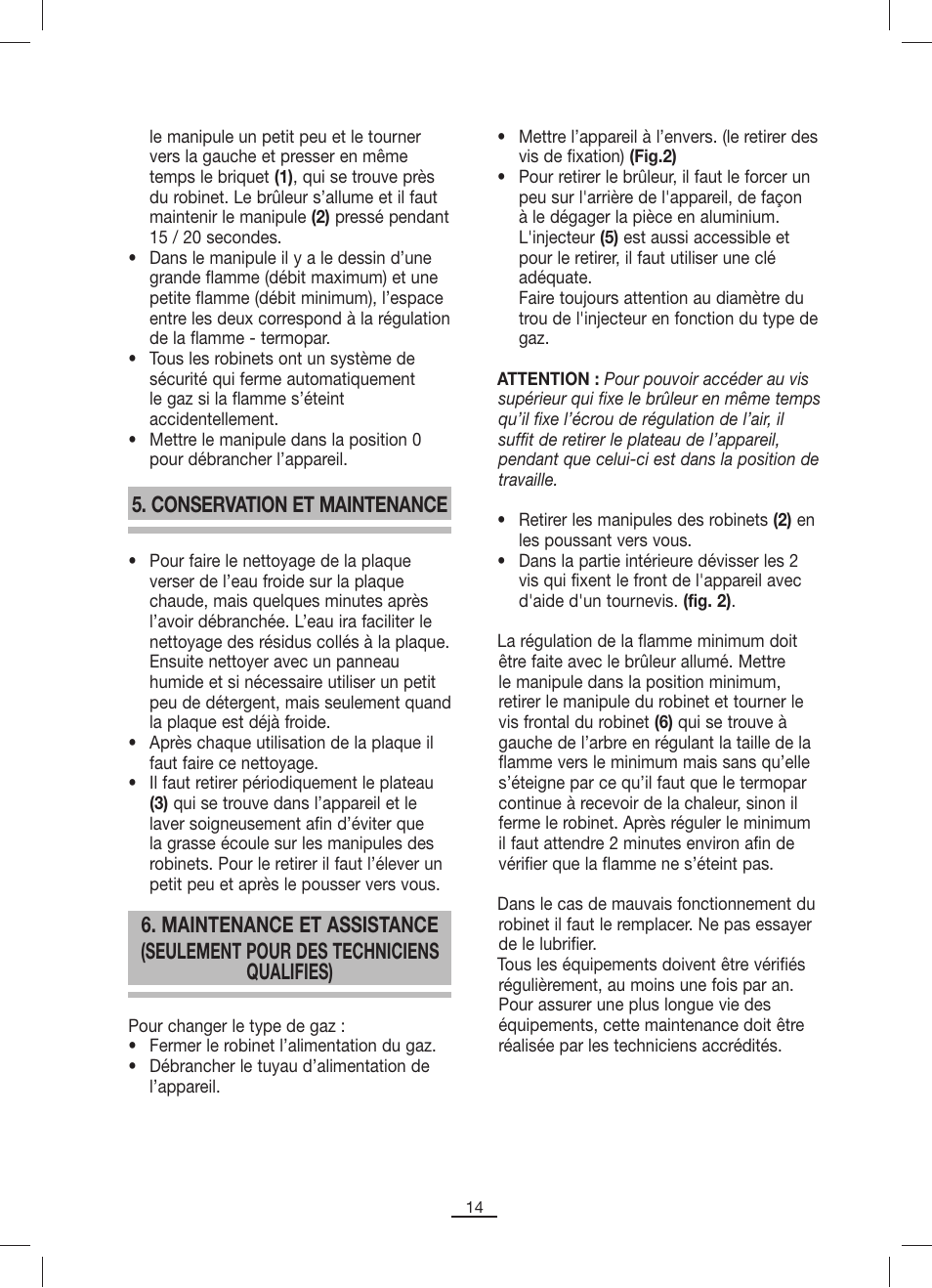Fagor BBCP-801G User Manual | Page 15 / 18