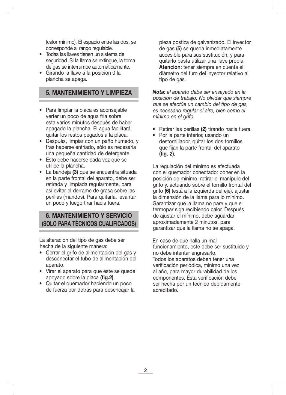 Fagor BBCP-801G User Manual | Page 3 / 18