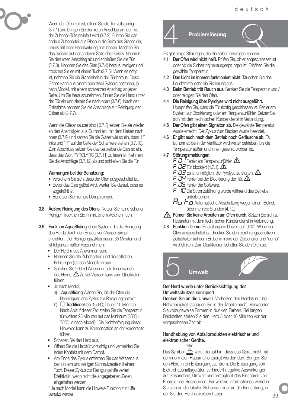 Fagor 6H-54X User Manual | Page 41 / 118