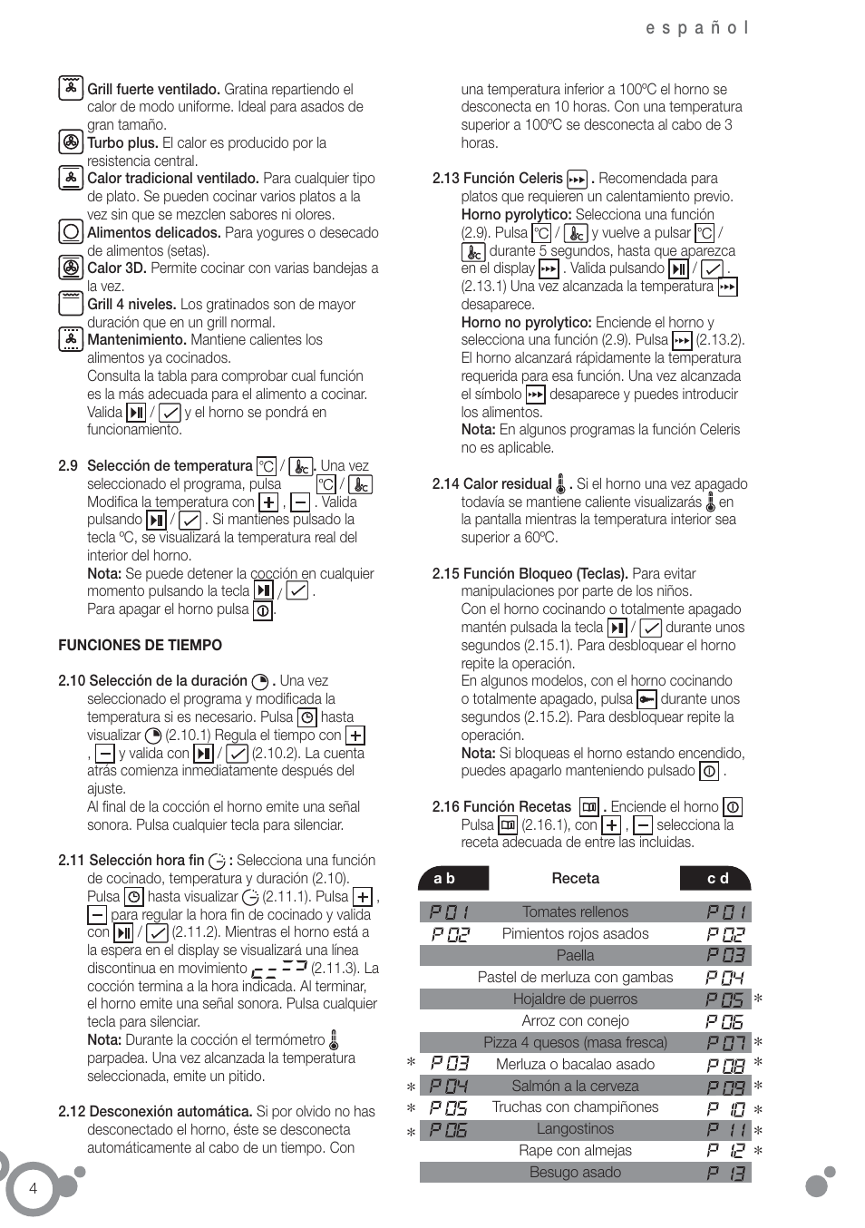 Fagor 6H-54X User Manual | Page 6 / 118