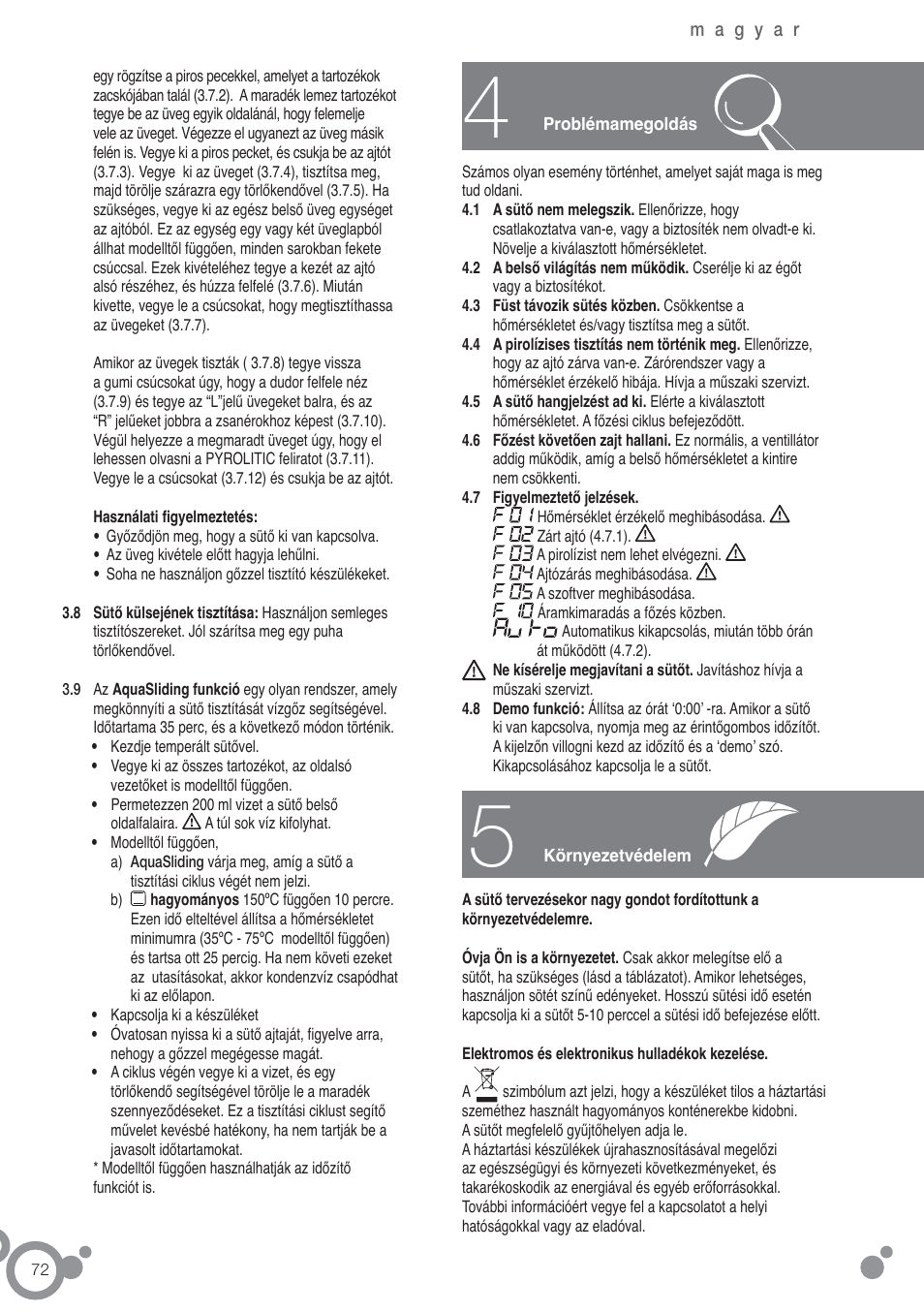 Fagor 6H-54X User Manual | Page 74 / 118