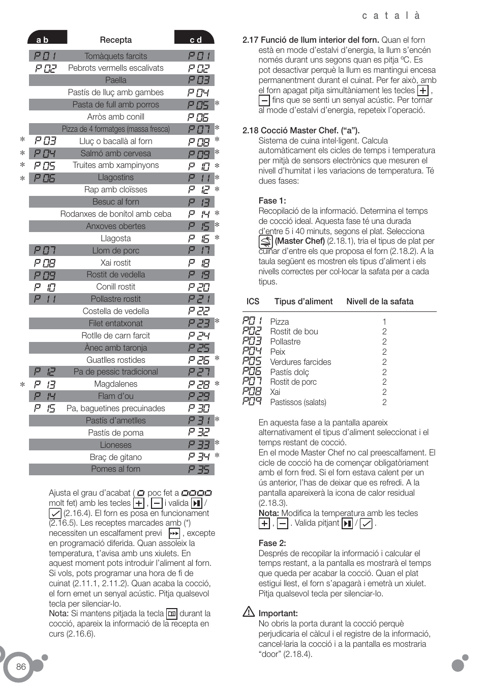 Fagor 6H-54X User Manual | Page 88 / 118