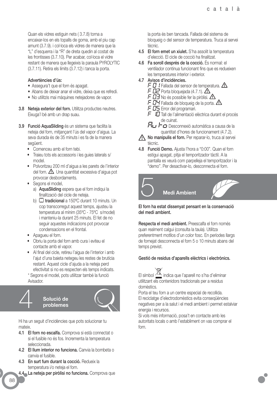 Fagor 6H-54X User Manual | Page 90 / 118