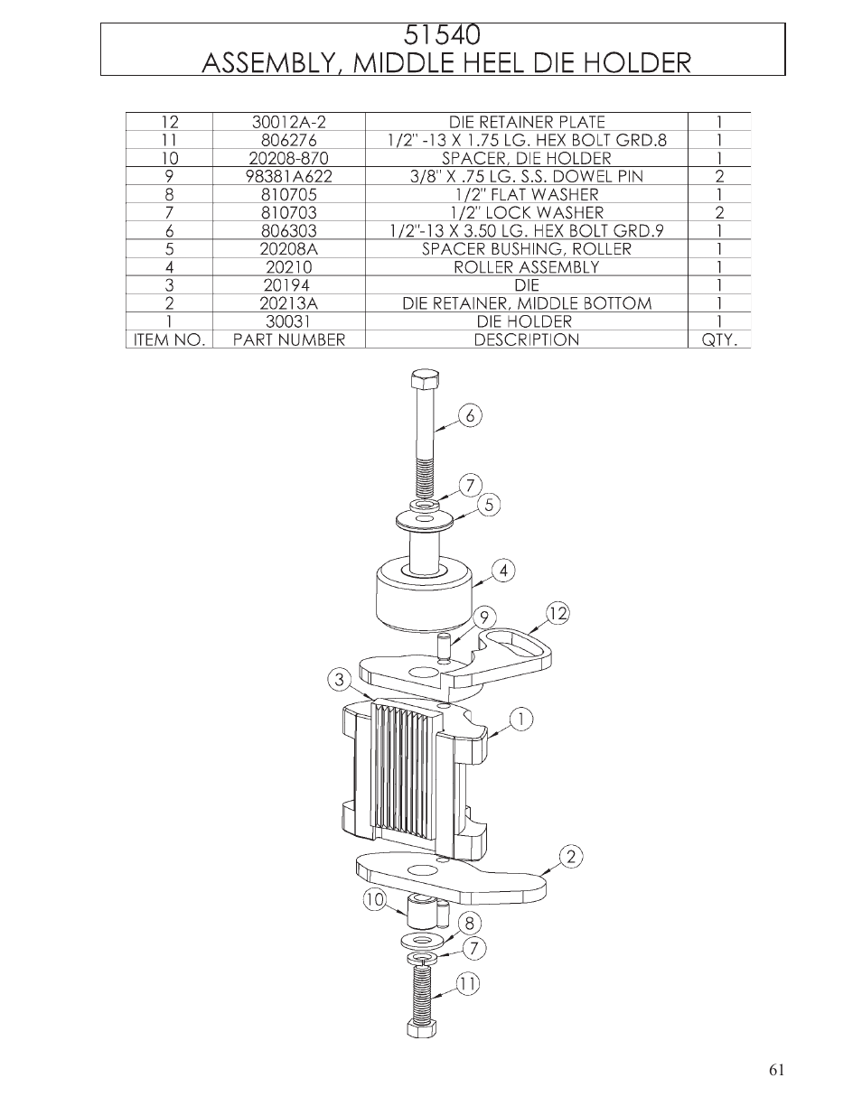 Hawk Industries T-Wrex Jr. Manual Serial Numbers 104 to 110 User Manual | Page 61 / 81