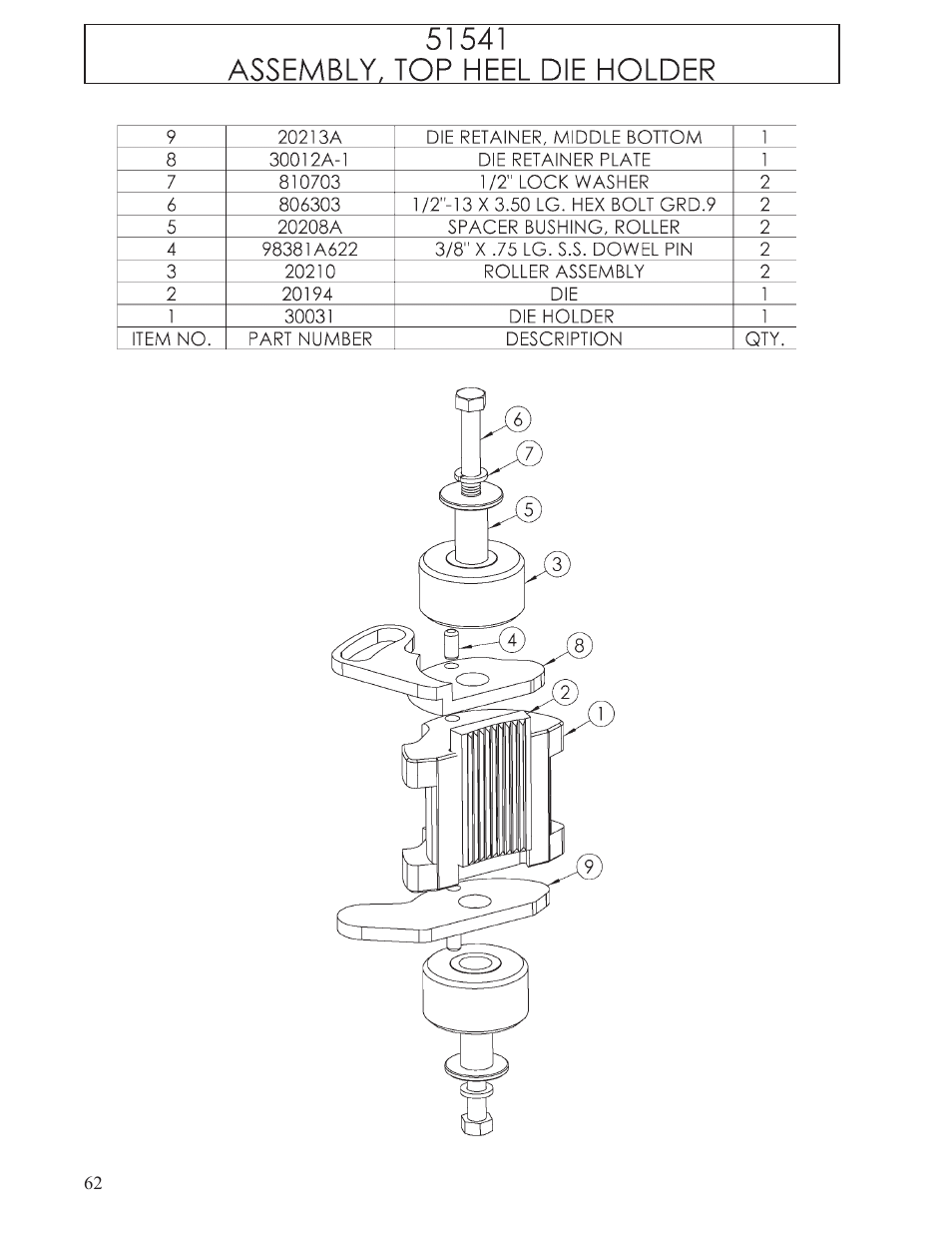 Hawk Industries T-Wrex Jr. Manual Serial Numbers 104 to 110 User Manual | Page 62 / 81