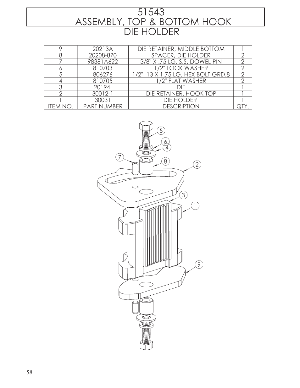 Hawk Industries T-Wrex Jr. Manual Serial Numbers 111 to 118 User Manual | Page 58 / 81