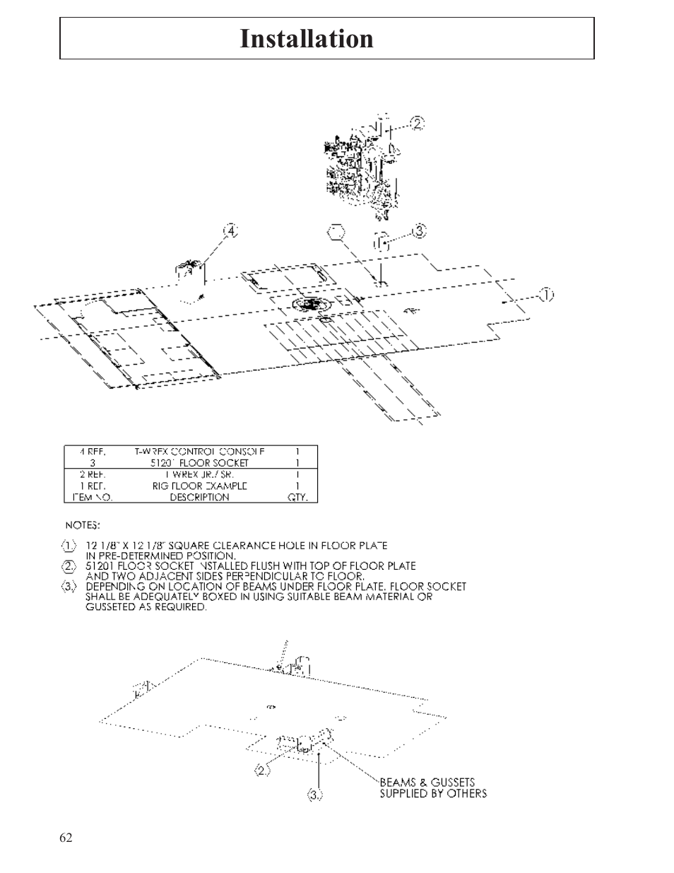 Installation | Hawk Industries T-Wrex Sr. Manual Serial Numbers 100 to 105 User Manual | Page 62 / 79