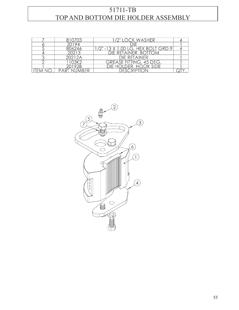 Hawk Industries T-Wrex Sr. Manual Serial Numbers 106 to 107 User Manual | Page 55 / 77