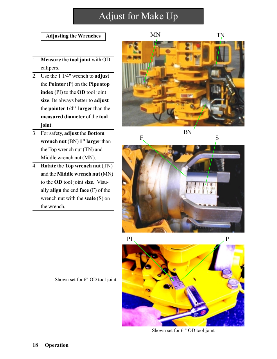 Adjust for make up | Hawk Industries Hawkjaw Sr. Manual 100K-2GSR Serial Numbers 101 to 120 User Manual | Page 18 / 165