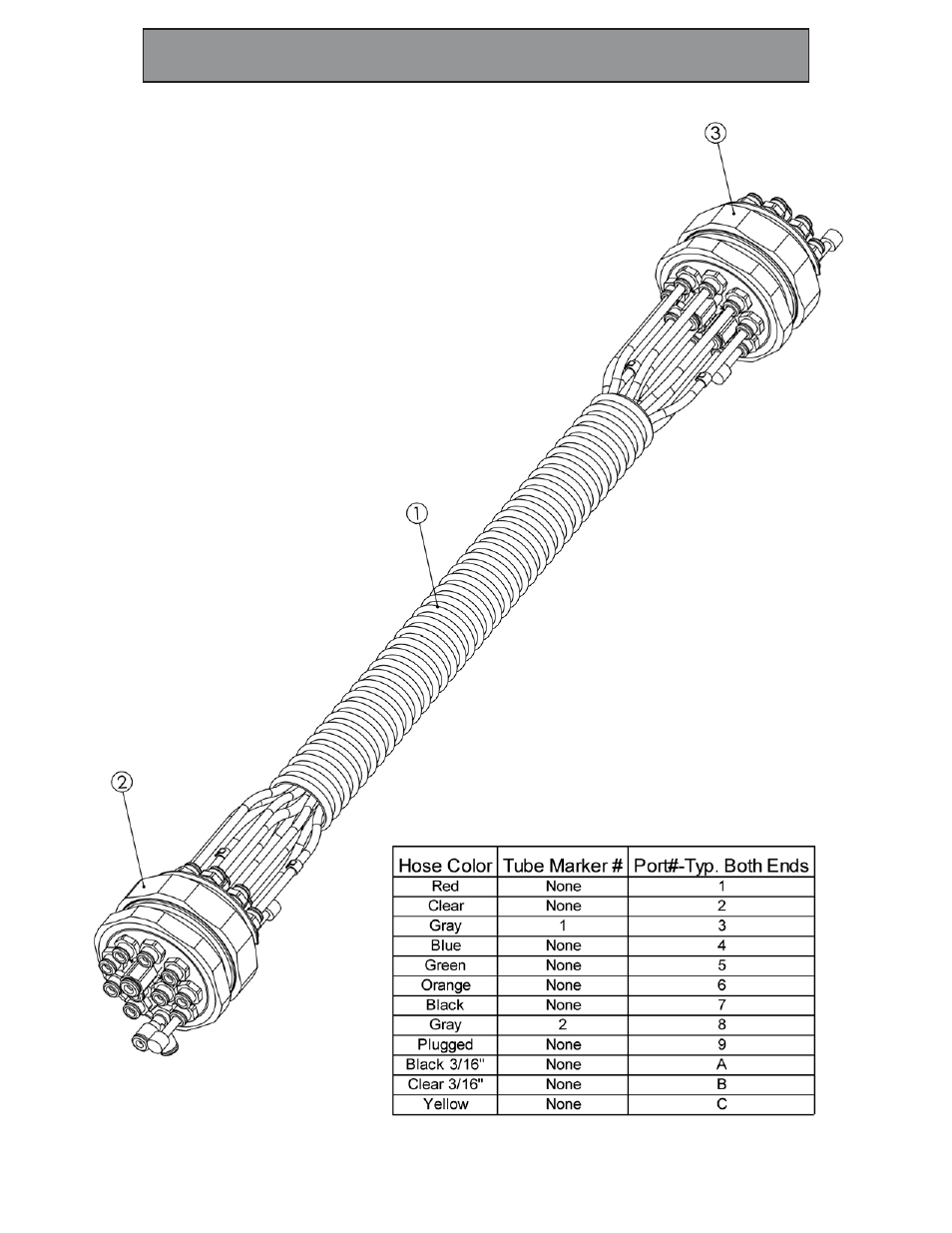 100k-2gsr right control tube assy air conn | Hawk Industries Hawkjaw Sr. Manual 100K-2GSR Serial Numbers 121 to 140 User Manual | Page 121 / 192