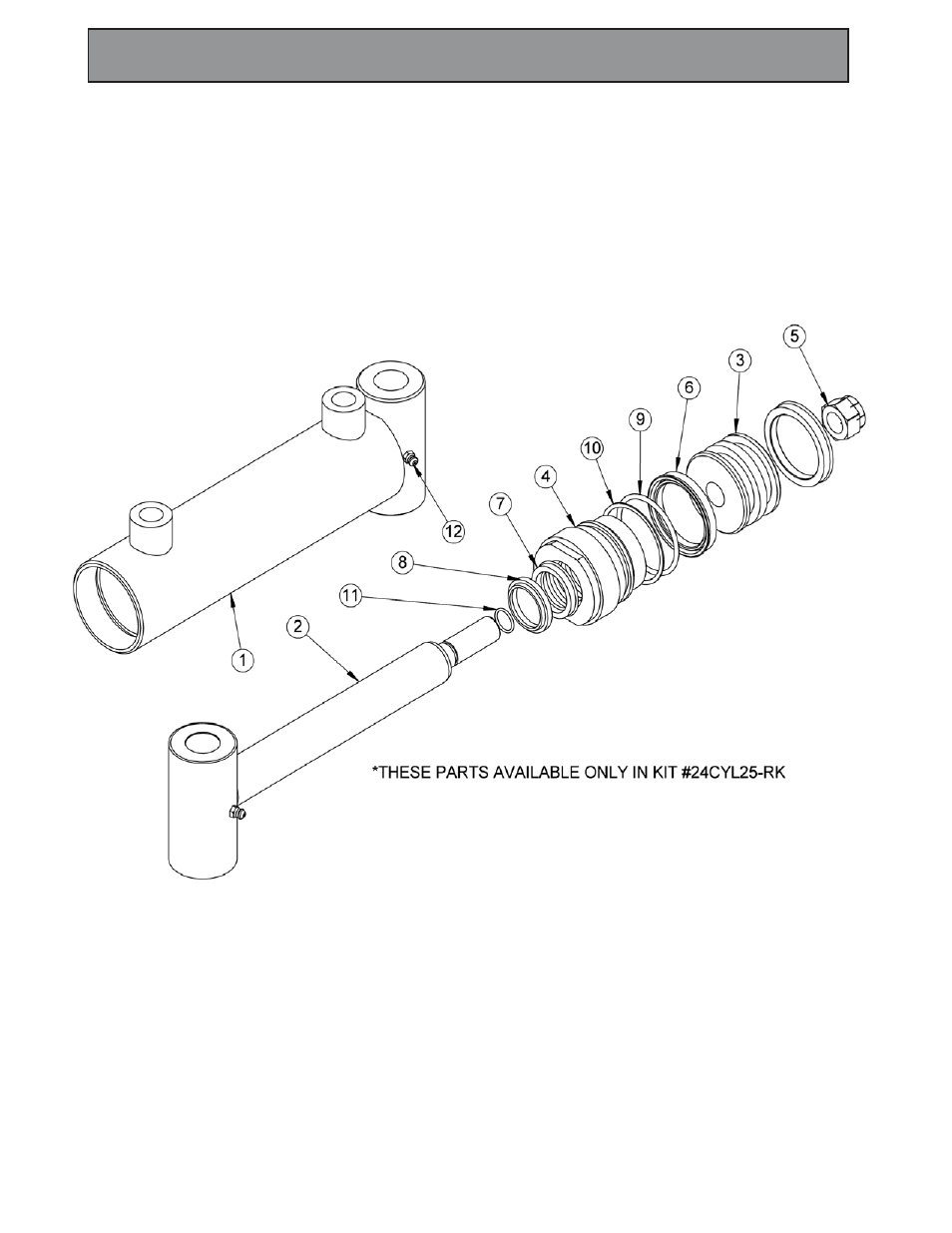 Cyl25-as top, -bs bottom spinner grip cyl | Hawk Industries Hawkjaw Sr. Manual 100K-2GSR Serial Numbers 121 to 140 User Manual | Page 135 / 192