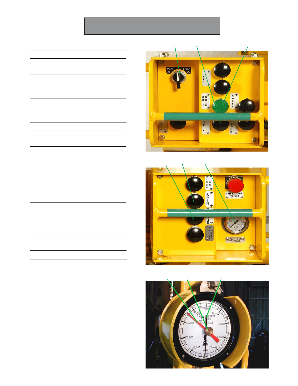 Setting make up torque | Hawk Industries Hawkjaw Sr. Manual 100K-2GSR Serial Numbers 121 to 140 User Manual | Page 23 / 192