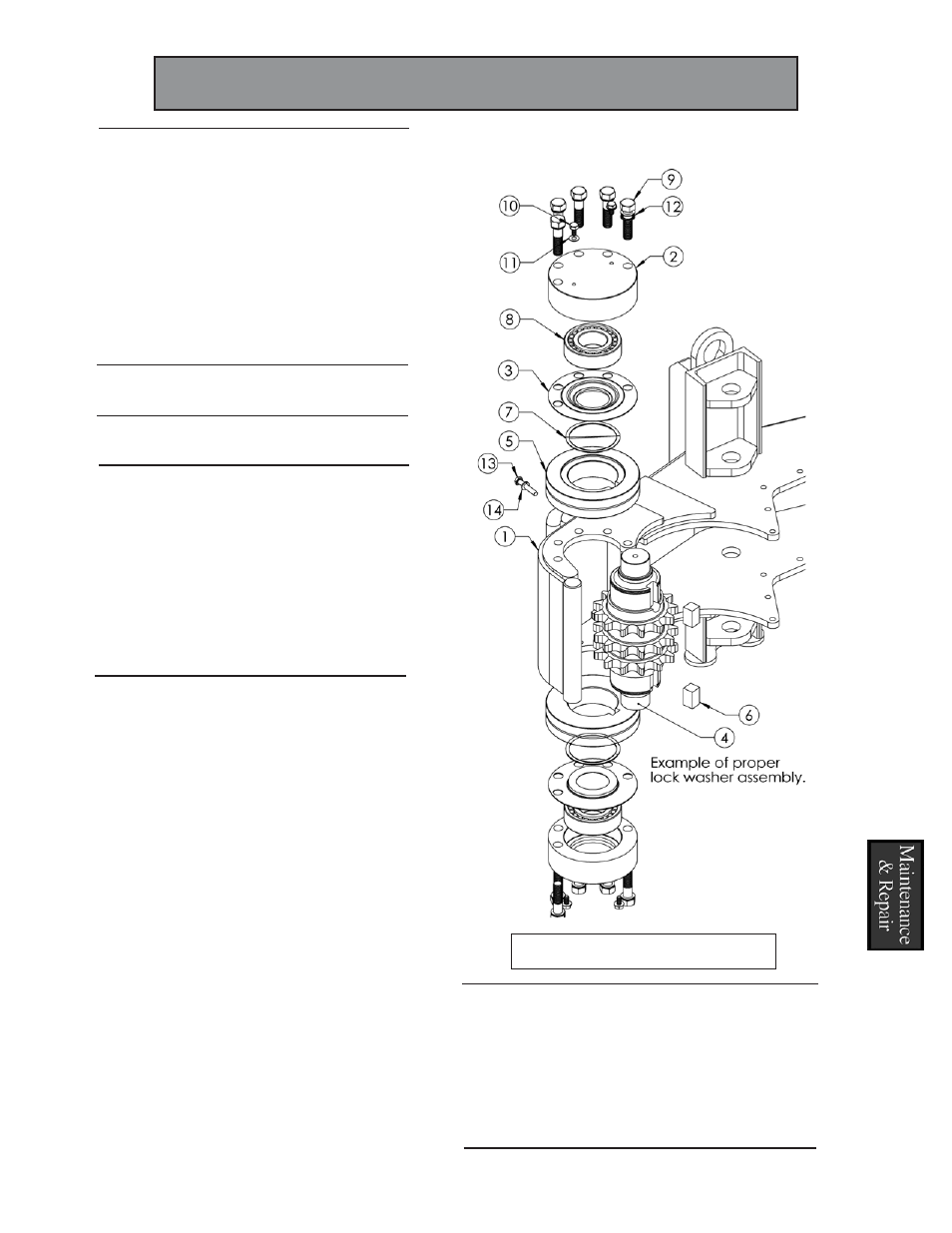 Changing the driver roller sprocket bearings | Hawk Industries Hawkjaw Sr. Manual 100K-2GSR Serial Numbers 121 to 140 User Manual | Page 54 / 192
