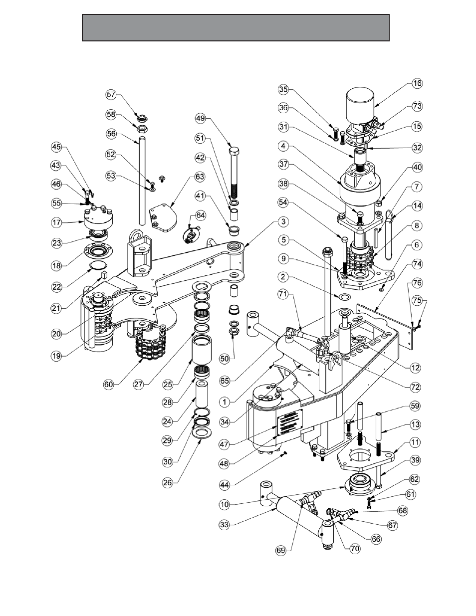 100k-2gsr hawkjaw spinner assembly | Hawk Industries Hawkjaw Sr. Manual 100K-2GSR Serial Numbers 121 to 140 User Manual | Page 99 / 192