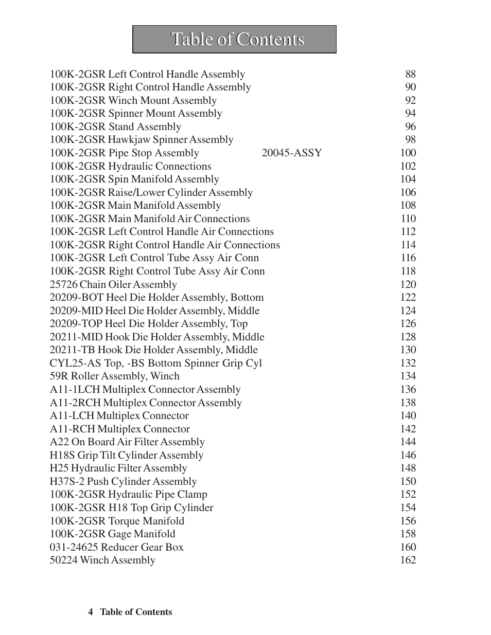 Hawk Industries Hawkjaw Sr. Manual M100K-2GSR Serial Numbers 201 to 370 User Manual | Page 6 / 215