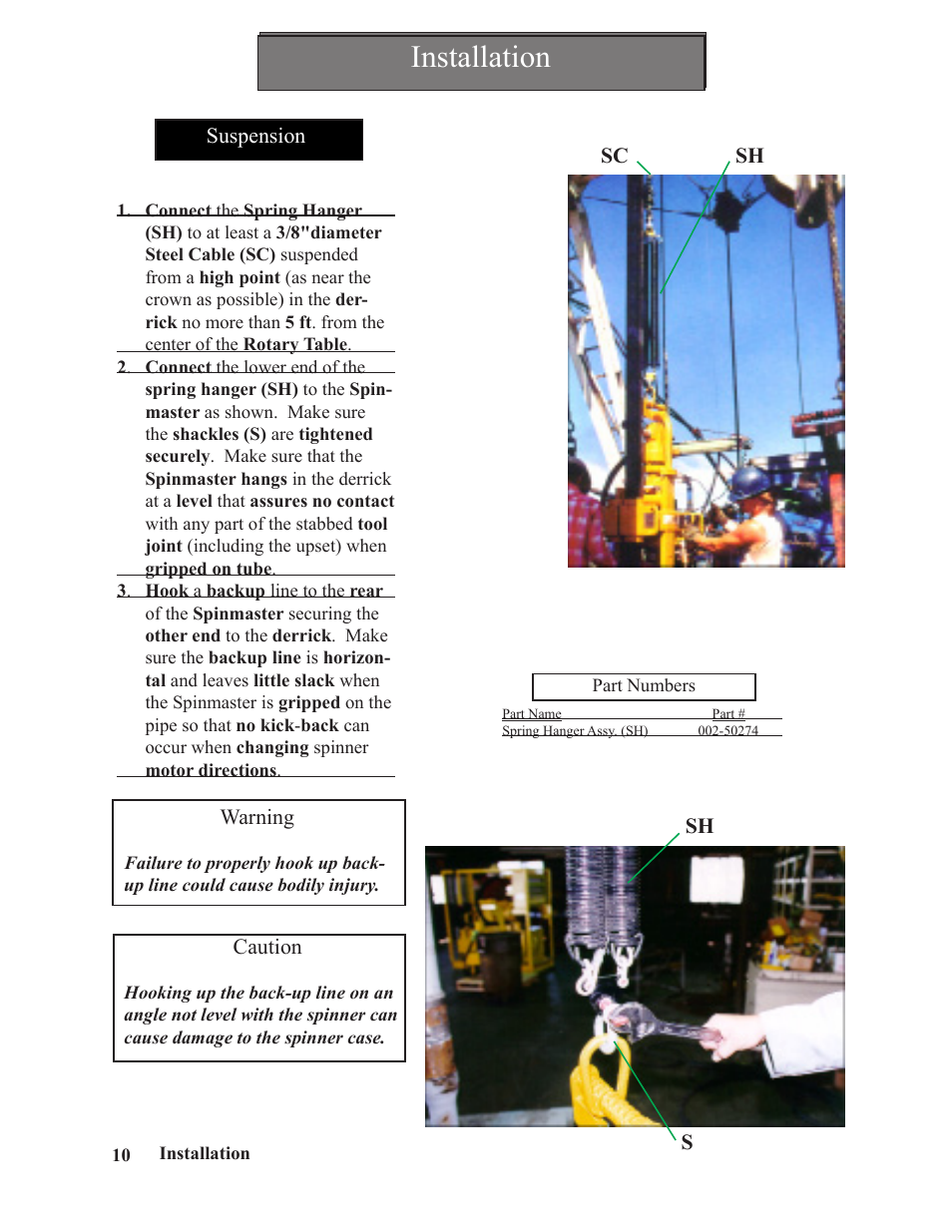 Installation | Hawk Industries Spinner Manual 550 PNEUMATIC Serial Numbers 106 to 210 User Manual | Page 10 / 101