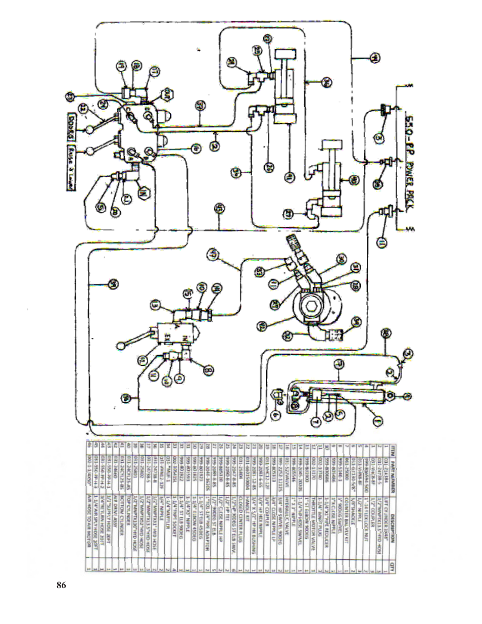 Hawk Industries Spinner Manual 550 PNEUMATIC Serial Numbers 106 to 210 User Manual | Page 86 / 101