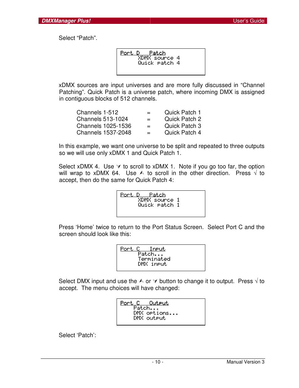 Pathway DMX Manager Plus! #6301, 6302 User Manual | Page 10 / 18