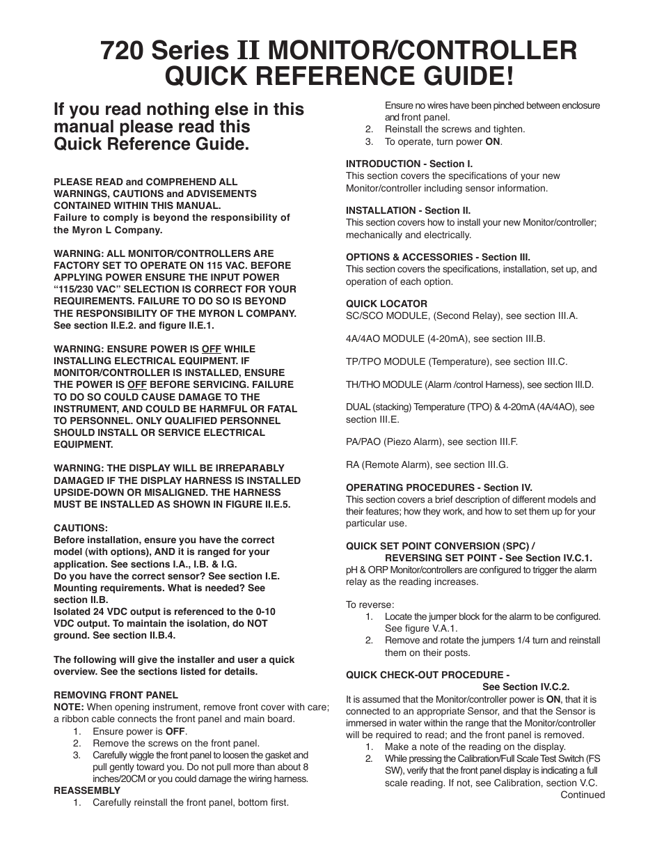 Myron L 729II User Manual | Page 3 / 5