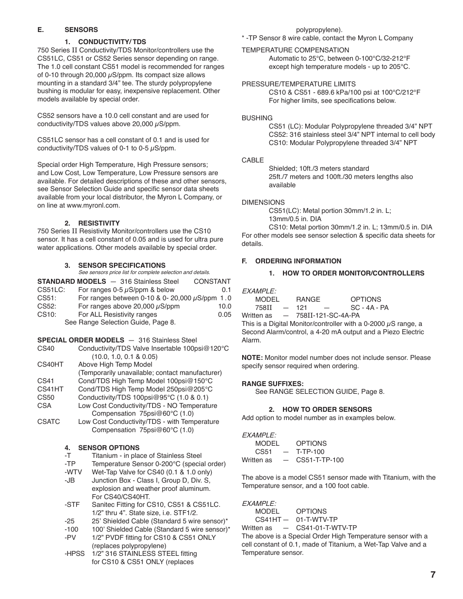 Myron L 729II User Manual | Page 11 / 76
