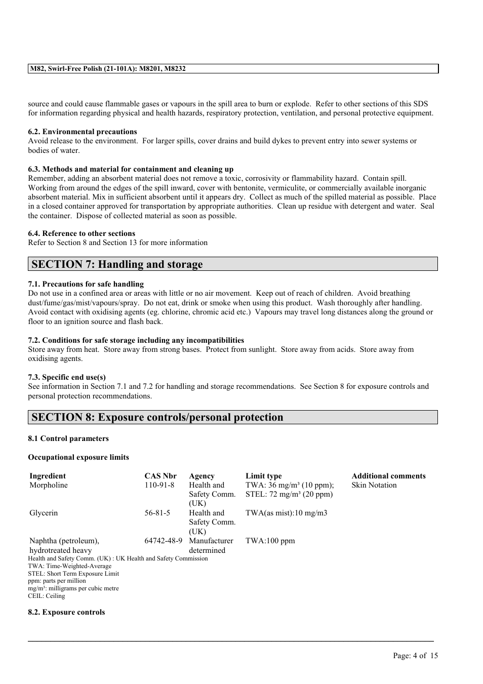 MEGUIAR'S M82 User Manual | Page 4 / 15