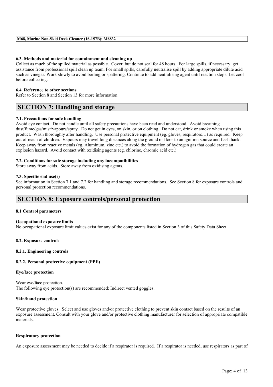 MEGUIAR'S M68 User Manual | Page 4 / 13