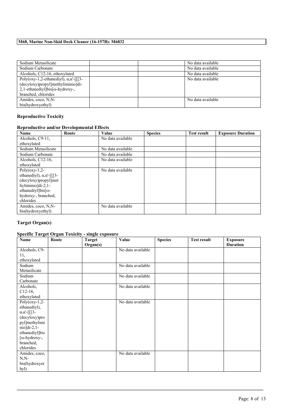 MEGUIAR'S M68 User Manual | Page 8 / 13