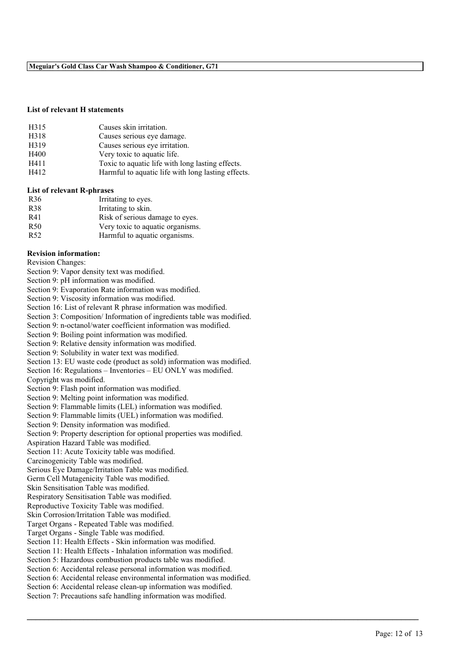 MEGUIAR'S G9966 User Manual | Page 28 / 29