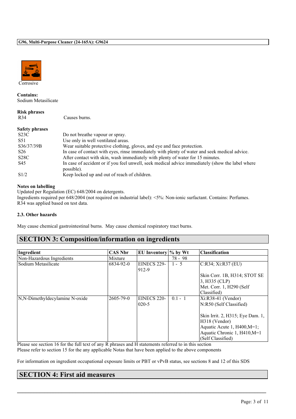 MEGUIAR'S G96 User Manual | Page 3 / 11