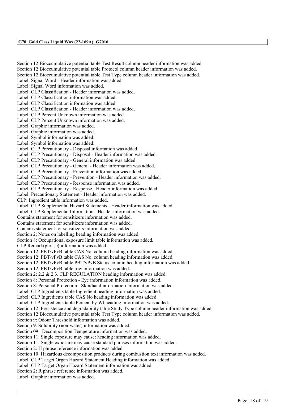 MEGUIAR'S G70 User Manual | Page 18 / 19