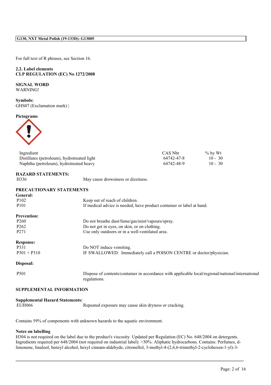 MEGUIAR'S G130 User Manual | Page 2 / 16