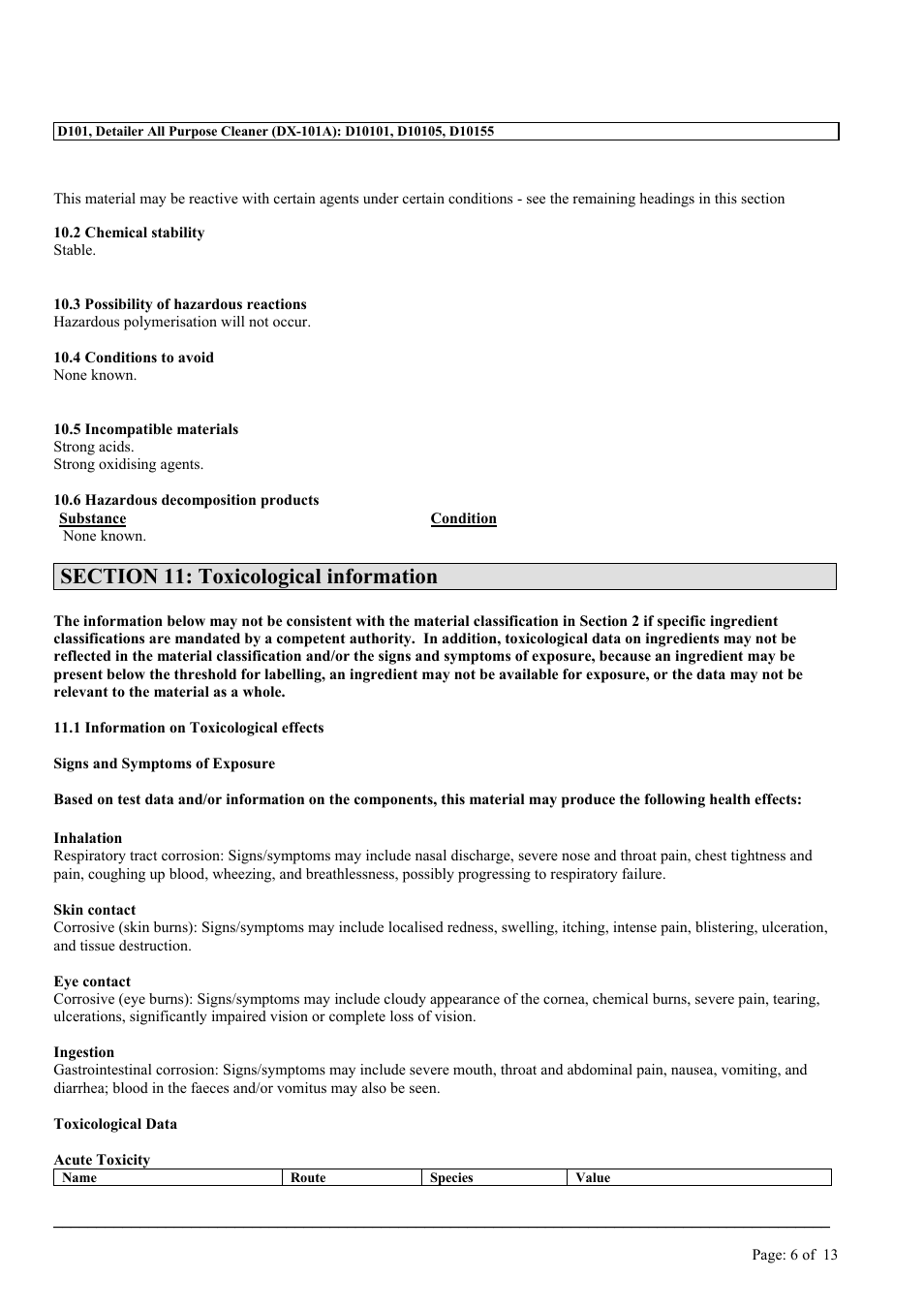 MEGUIAR'S D101 User Manual | Page 6 / 13