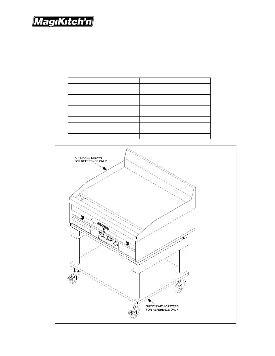 Accessories | Magikitch'n MKGD Gas Griddle - 30