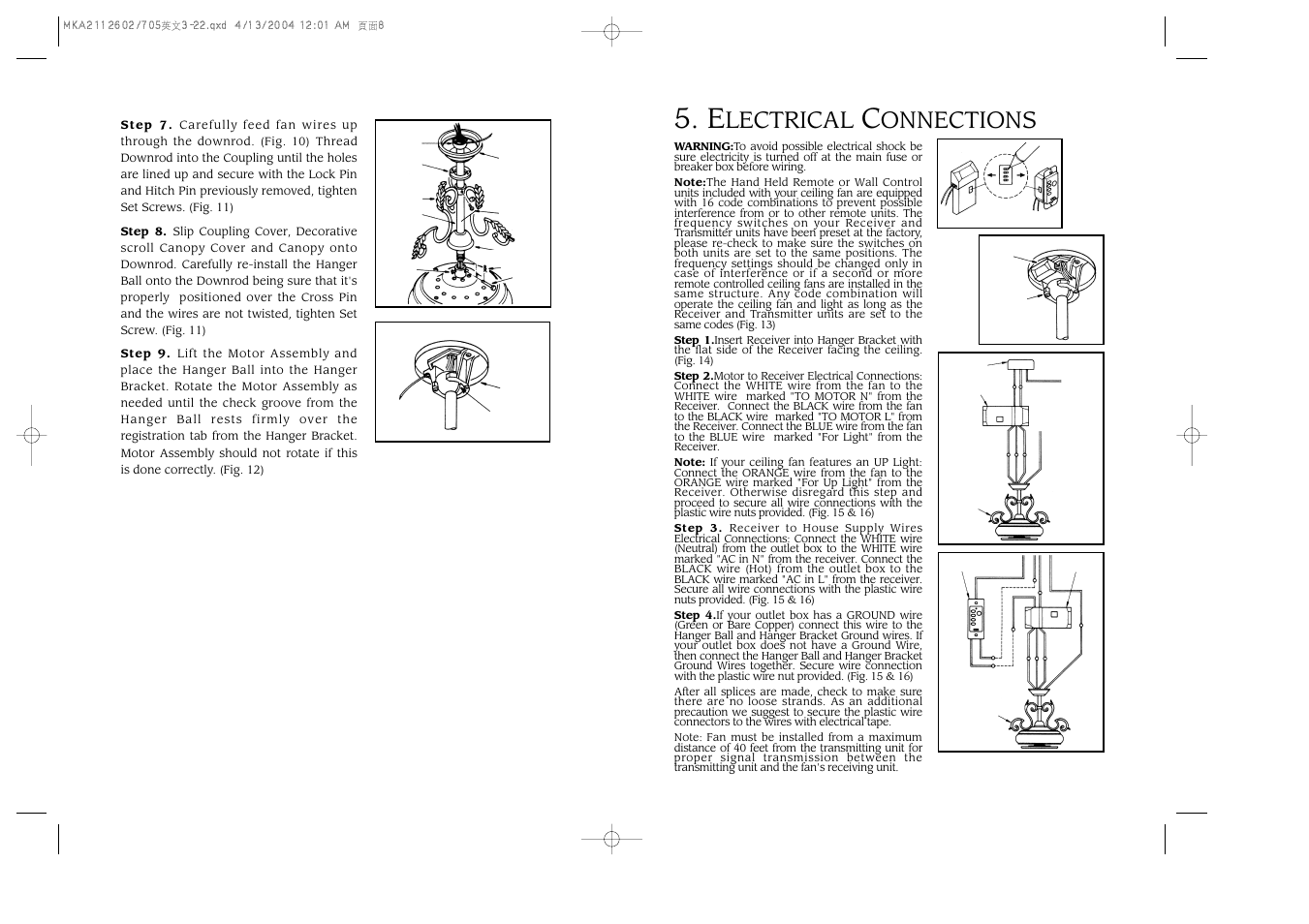 Minka Group F705-STW User Manual | Page 5 / 9