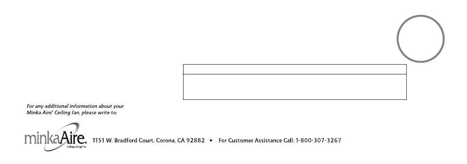 Specifications | Minka Group F563-SP-BS/DW User Manual | Page 23 / 23