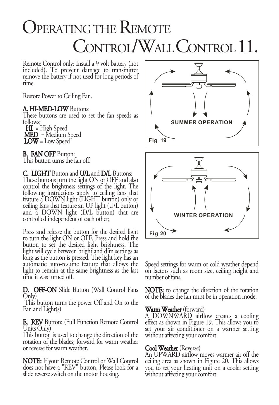 Perating the, Emote, Ontrol | Minka Group F596-PN/TL User Manual | Page 14 / 16