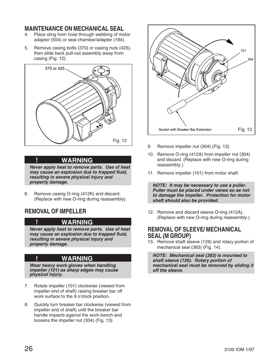 Goulds Pumps 3100 - IOM User Manual | Page 34 / 52