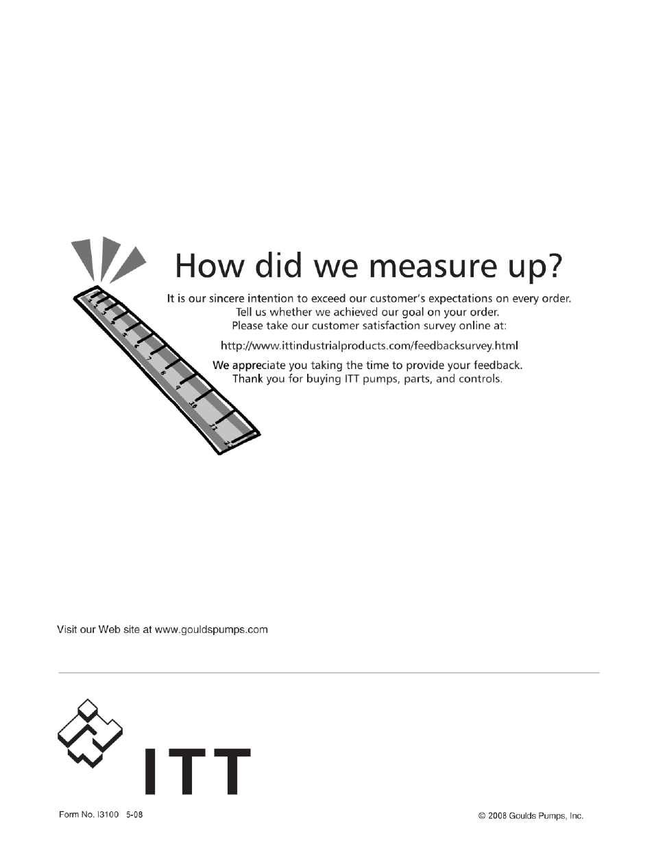 Goulds Pumps 3100 - IOM User Manual | Page 52 / 52
