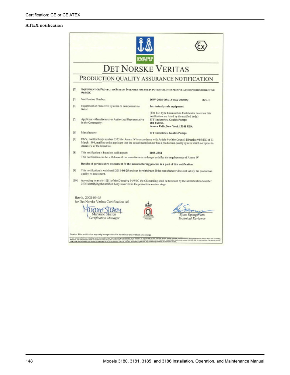 Goulds Pumps 3180-86 - IOM User Manual | Page 150 / 158