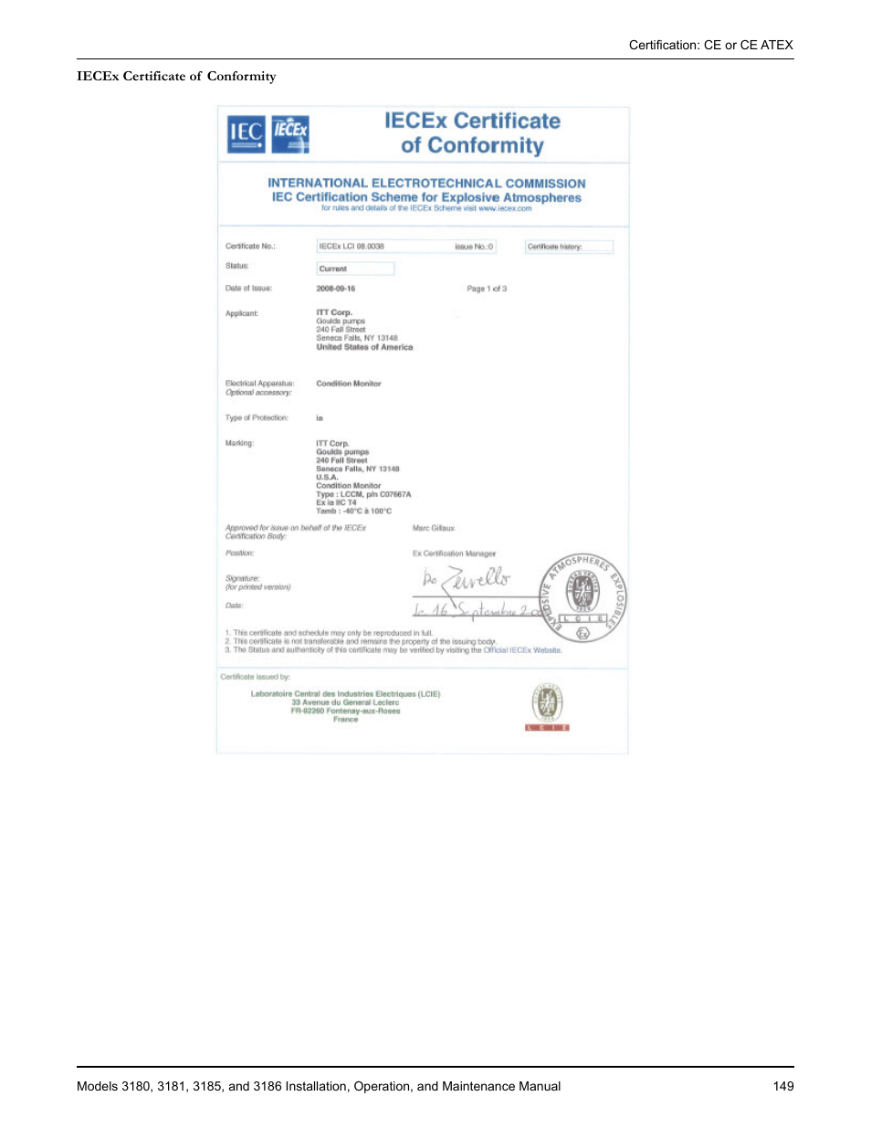 Goulds Pumps 3180-86 - IOM User Manual | Page 151 / 158