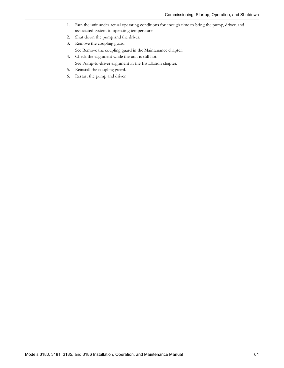 Goulds Pumps 3180-86 - IOM User Manual | Page 63 / 158