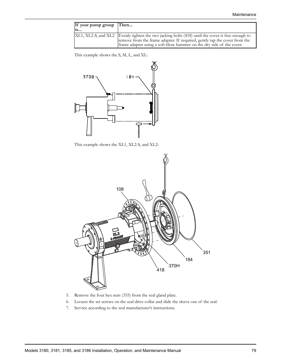 Goulds Pumps 3180-86 - IOM User Manual | Page 81 / 158