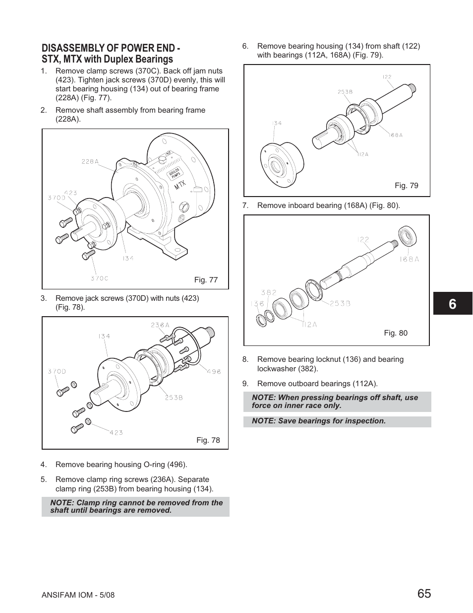 Goulds Pumps ANSI FAMILY IOM (ATEX Compliant) - IOM User Manual | Page 67 / 148