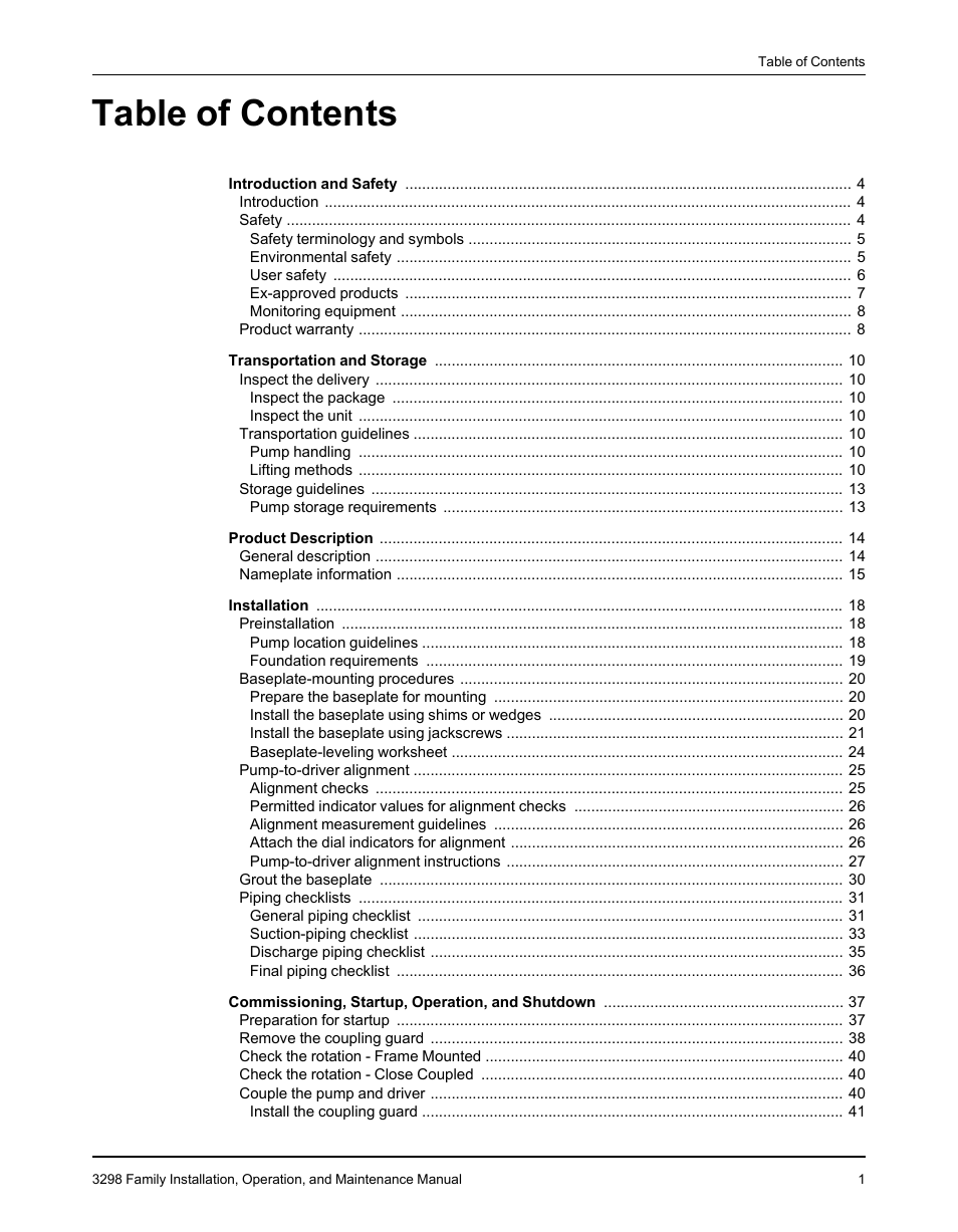 Goulds Pumps 3298 - IOM User Manual | Page 3 / 120