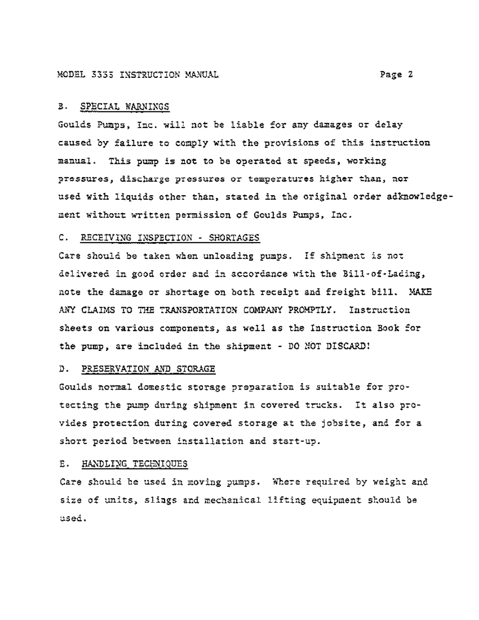 Goulds Pumps 3335 - IOM User Manual | Page 12 / 40