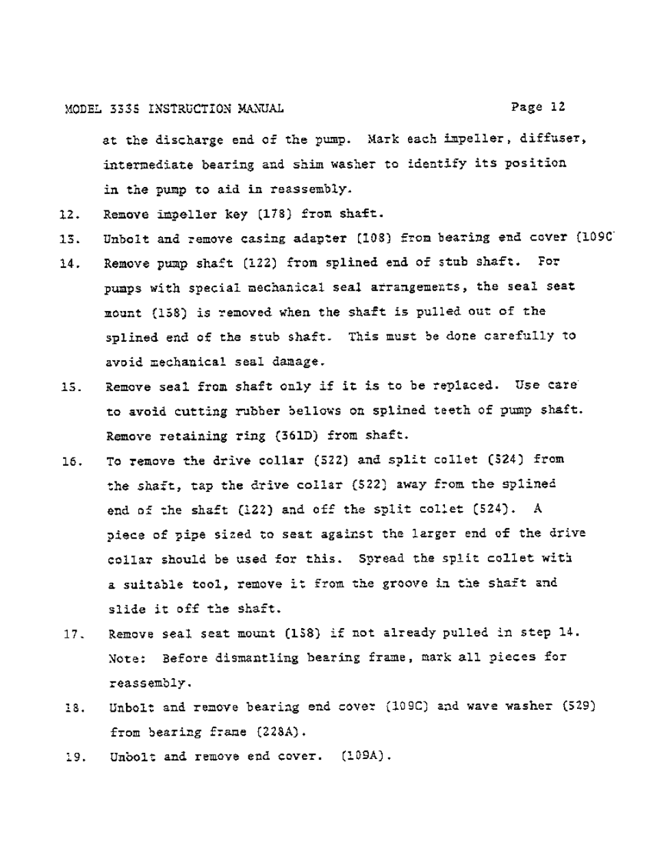 Goulds Pumps 3335 - IOM User Manual | Page 22 / 40